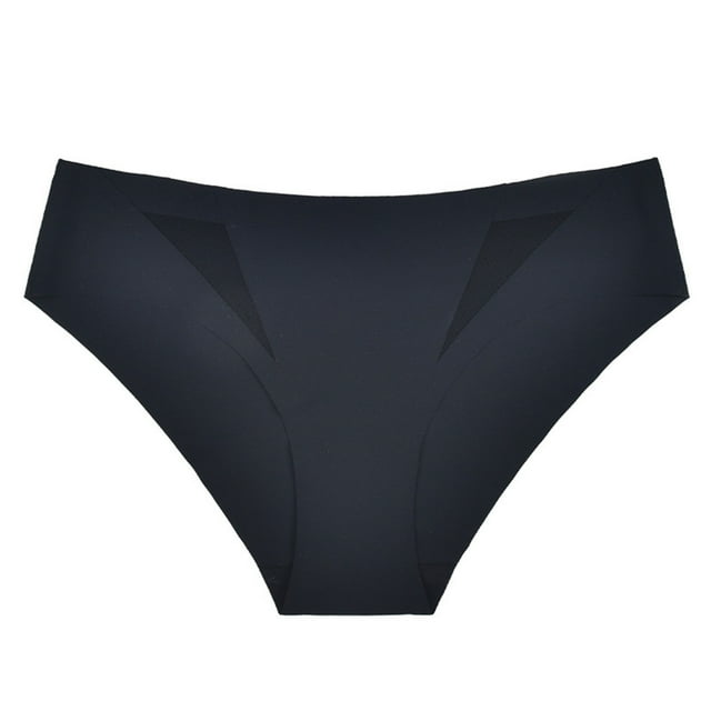Penkiiy String pour Femme Mode Aguichant Sans Traces Transparent Taille Basse Culotte String m Noir