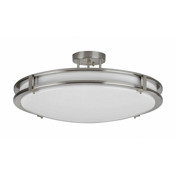 AFX - Carlisle - 12W 1 LED Semi-Flush Mount In Modern Style-8.75 Inches Tall and
