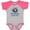 Heather and Hot Pink, variant on Inktastic My Nonna Loves Me Grandson Bear Boys Baby Bodysuit