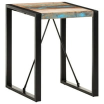 vidaXL Dining Table 23.6"x23.6"x29.5" Solid Reclaimed Wood