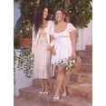 thumbnail image 2 of Bridgerton Celebrity Pink Women's Tiered Corset Top, Sizes XS-XXXL, 2 of 8