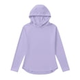 thumbnail image 5 of Rutainlusire Women's Tops Long Sleeve Hooded Sun Protection Athletic Top Women's UPF 50+ Long Sleeve Protection Sports Hooded Solid Color Lightweight Hiking Top With Raglan Sleeves, 5 of 5