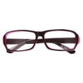 thumbnail image 4 of Plastic Full Rim Frame Clear Lens Glasses Spectacles Black Purple for Women Man, 4 of 8
