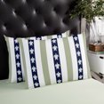 thumbnail image 3 of Waterproof Outdoor Throw Pillows with Inserts 12"x20" Set of 2, Coastal Turtle Soft Decorative Pillowcases for Couch Bedroom, Sage Green Stripe Navy White Ocean Pillow Covers for Sofa Living Room, 3 of 8
