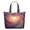 Colorful Starry Sky and Universe, variant on Dog Paw Print Red Pattern Weekend Tote Bag, Work School Tote Bag with Inner Zip Pocket, Spacious Interior Gift Ideas for Holiday Birthday Gifts,22 X 12 X 18 Inches