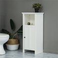thumbnail image 4 of White Wood Floor Bathroom Cabinet, 4 of 4