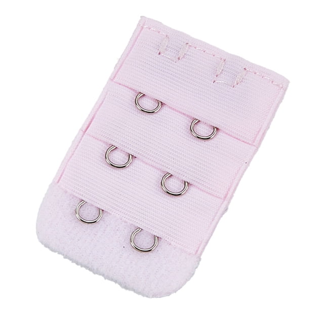 ziyahi Extension Bretelles Rallonges de Soutien-Gorge Boucle 2 Crochets Accessoires Intimes pour Femmes Bande Serrée Multicolore Gadgets 3 Rangées sous-Vêtements Rose