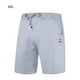 thumbnail image 3 of Qarigey Pantalones cortos para hombre, pantalones cortos de playa de verano, pantalones cortos deportivos sueltos para playa, ropa Prendas para la parte inferior del cuerpo Gris claro 4XL, 3 of 6