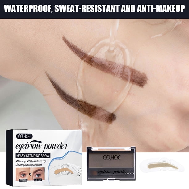Paleta de maquillaje para cejas Resistente al sudor Natural Incluye pincel aplicador Relleno de cejas