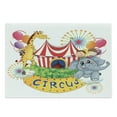 thumbnail image 1 of Circus Cutting Board, Show Animals Smiling Magician and Happiness Themed Illustration, Decorative Tempered Glass Cutting and Serving Board, Large Size, Multicolor, by Ambesonne, 1 of 1