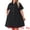 Black, variant on DARING DIVA Stylish Plus Size Denim Babydoll Pockets Dress 4X Black