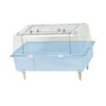 thumbnail image 5 of Vaveren Clear Hamster Cage Cute Small Pets Habitat Pet Enclosure Mice Hedgehog Rats blue, 5 of 8