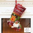 thumbnail image 3 of 1 pieza de calcetín navideño, muñeco de nieve, Papá Noel, alce, bolsa de regalo de dulces para niños, calcetín, decoración para chimenea, adornos para árbol de Navidad, soporte para Año Nuevo, 3 of 5
