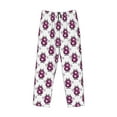 thumbnail image 6 of Uemuo Cute Number 8 Pattern Men's Wide Leg Palazzo Lounge Pants with Pockets Light Weight Loose Comfy Casual Pajama Pants-Medium, 6 of 9