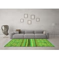 thumbnail image 3 of Ahgly Company Indoor Rectangle Abstract Green Modern Area Rugs, 3' x 5', 3 of 4