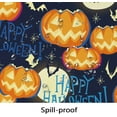thumbnail image 4 of Halloween Tablecloth, Halloween Table Cloth with Pumpkin Spider Web Bat Tablecloth, Waterproof Wrinkle Free Rectangle Tablecloth Polyester Fabric Table Cover for Halloween Party Decoration, Black, 4 of 5