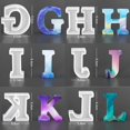 thumbnail image 4 of Molde de silicona para letras EVERELAM, paquete de 26 piezas para resina, pastel y arcilla, 4 of 7
