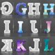 thumbnail image 4 of Molde de silicona para letras EVERELAM, paquete de 26 piezas para resina, pastel y arcilla, 4 of 7