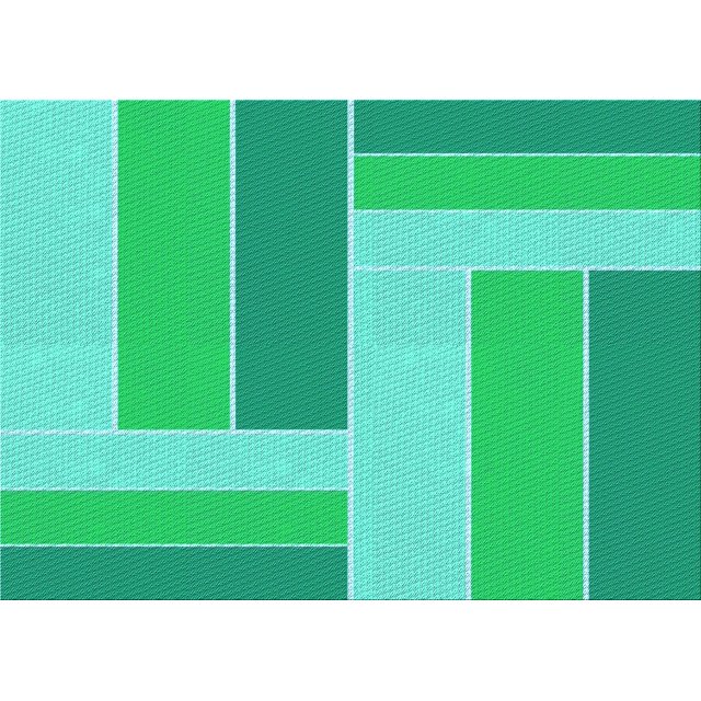 Ahgly Tapis Rectangulaire Lavable en Machine Intérieur Vert Printemps Transitionnel, 7 Pieds x 9 Pieds