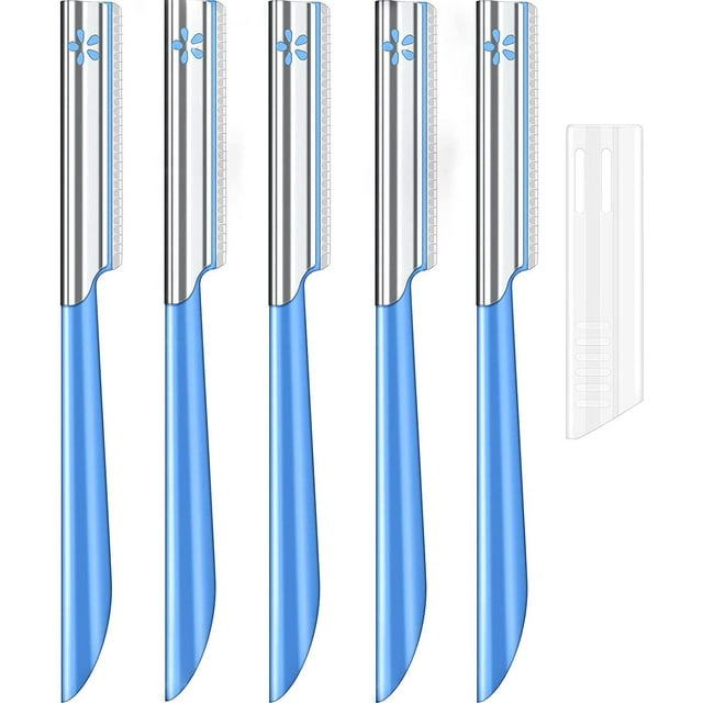 Women Facial Razor for Hair Removal - Dermaplaning Tool Peach Fuzz Trimmer Womens Fine Hair Remover Eyebrow Razors and Dermaplane Face Shavers Women's Exfoliating for Sensitive Skin Essential Travel