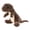 Dark Brown, variant on 23CM Dinosaur Dog Chew Toy Wear Resist Dogs Squeak Interactive Toy Multi Purpose Soft Plush Dinosaur Chew Toys For Small To Large Breeds (Orange)