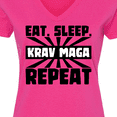 thumbnail image 4 of Inktastic Eat, Sleep, Krav Maga, Repeat Women's V-Neck T-Shirt, 4 of 5