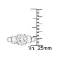 thumbnail image 4 of 3 1/2 Carat (ctw) Lab-Created White Sapphire Three Stone Ring in Sterling Silver, 4 of 5