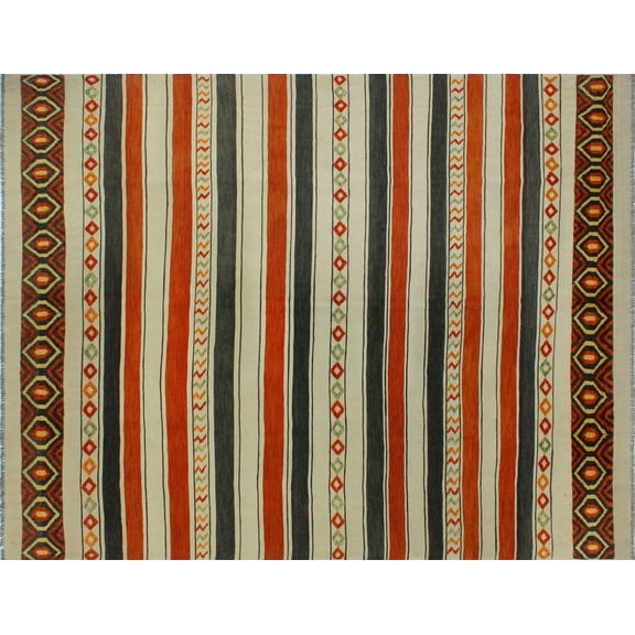 Berjasta Jimmy Beige/Orange Rug, 8'7" x 11'2"