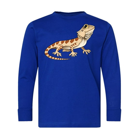 Inktastic Cute Bearded Dragon Long Sleeve Youth T-Shirt