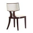 thumbnail image 5 of Manhattan Comfort Pulitze 18.1" Faux Leather Dining Chair in White (Set of 2), 5 of 6