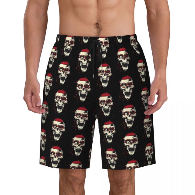 Summer Board Shorts Men Skeleton Sports Bs Print Custom DIY Board Short Pants Casual Quick Dry Beach Trunks Plus Size