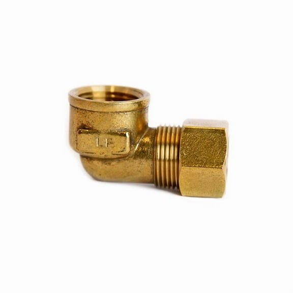 5/8 in. Compression X 1/2 in. D FPT Brass 90 Degree Elbow