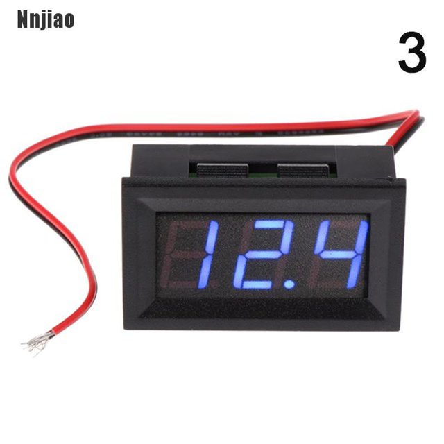 nnjiao~ 0.56 en voltímetro digital amperímetro dc panel amp voltio medidor de corriente probador huangjie unisex