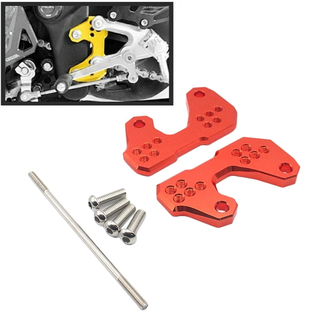 1 par de sistemas de reposapiés Cola Base Foot Back Raise Bracket para R3 rojo