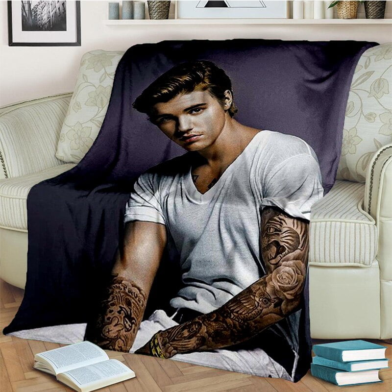 Justin Bieber JBiebs Couverture souple pour la maison la chambre le lit le pique nique le voyage le bureau les enfants Walmart