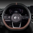 thumbnail image 3 of Protector en forma de D para volante de coche, para Nissan x-trail Qashqai March Serena Micra Kicks 2017-2023 Altima Teana 2019 Sentra 2022, 3 of 5