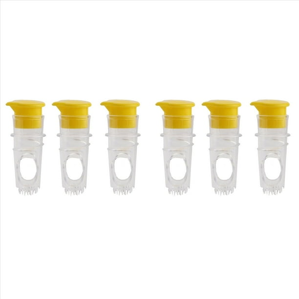 6 Piezas Mini Exprimidor de Limón Manual, Exprimidor de Limón Portátil, Exprimidor de Frutas Multifuncional para Su Cocina