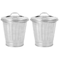 thumbnail image 1 of Milisten 2pcs Small Trash Can Desktop Garbage Bin Multipurpose Storage Buckets Garbage Containers, 1 of 5