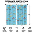 thumbnail image 2 of Blackout Kids Curtains,LightBlue Cartoon Dinosaurs Skeletons Pattern Childrens Insulated Curtains Set Of 2,Bedroom Essentials,Toddler Room Decor 42"x84", 2 of 5
