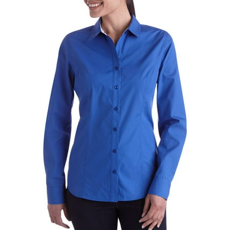 George Career Essentials Women's Long-Sleeve Button-Down Shirt