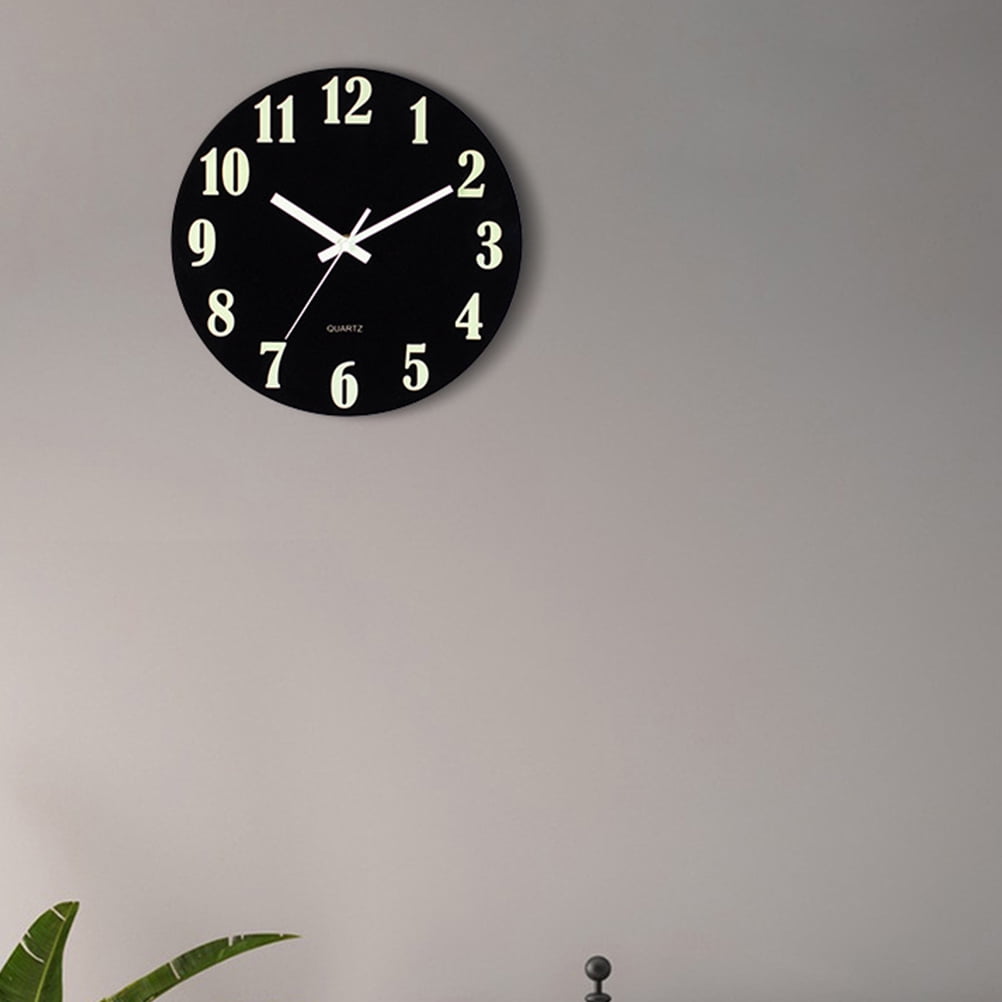 Silent Glow in the Dark Wall Hanging Clock Wall Clock Large Number Wall Clock