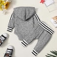 thumbnail image 6 of Splozh Baby Boy's Clothing 3 6 12 18 24 Months Infant Baby Boy Outfit Romper Bodysuit Pants Fall Clothes 2PCS Outfits Set,Light Gray,3-6 Months, 6 of 6