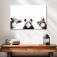 thumbnail image 2 of Elephant Stock Three Funny Animals Wall Art - Horizontal Canvas Wall Art - Living Room Wall Decor - Humor Canvas - White And Gray Decor - 24" x 16", 2 of 8