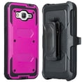 thumbnail image 2 of LG K10 Case, LG Premier LTE Case, Triple Protection 3-1 [Built in Screen Protector] Heavy Duty Holster Shell Combo Case for LG K10 - Purple, 2 of 4