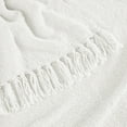 thumbnail image 2 of Brooklyn Loom Chunky Boucle 100% Microfiber Polyester  50x70 Throw Blanket in White, All Season, Adult Size, OEKO-TEX Certified, 2 of 10