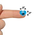 thumbnail image 6 of Sesame Street Cookie Monster Face Heart Shaped Planner Calendar Scrapbook Craft Stickers, 6 of 6