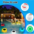 thumbnail image 4 of Pool Lights for Above Ground Pools,Pool Chlorine Floater-Chlorine Tablet Floater with Solar Light,Floating Chlorine Dispenser Fit 1" and 3" Chlorine Tabs(1pc 4.5in), 4 of 6