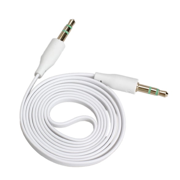 línea de grabación Cable auxiliar de 3,5 mm a conector de audio estéreo AUX para iPod MP3 blanco FLhrweasw El nuevo