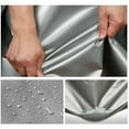 thumbnail image 4 of WSYW 12*16ft Tarps Heavy Duty Waterproof, 10 Mil Silver Poly Tarp Cover, UV Resistant, Rip and Tear Proof Tarpaulin with Grommets and Reinforced Edges for Roof, Patio, Camping, Boat, Pool, 4 of 7