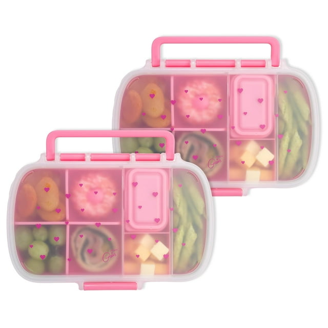 Cajas para Snacks Estilo Bento de Paris Hilton 2-Pack con 7 Compartimentos